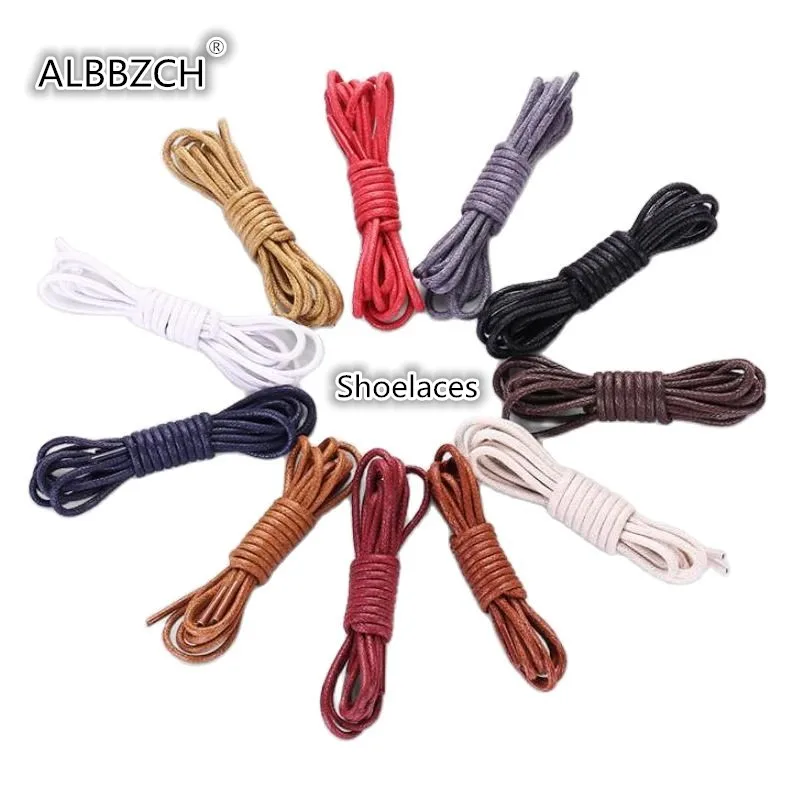 Waterproof Waxed Cotton Round Shoelaces Leather Boots Shoe Laces String Length 60cm 70cm 80cm 90cm 100cm 120cm 140cm 160cm 180cm