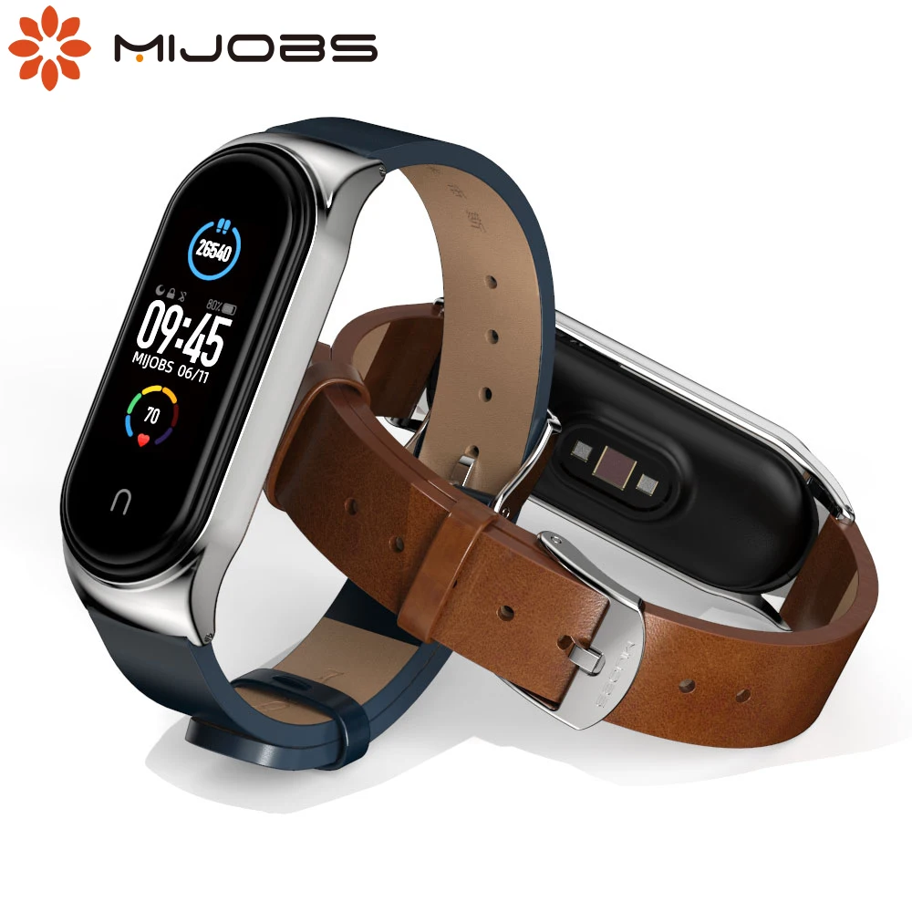 Mi Band 9 8 7 6 5 4 3 Straps PU Leather Correa Pulseira Opaska do mi band 6 Miband 8 7 Bracelet Wristbands