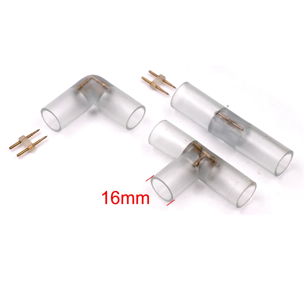 I L T Connector middle connector clips accessories use for 220V Round 14mm Neon Strip Light