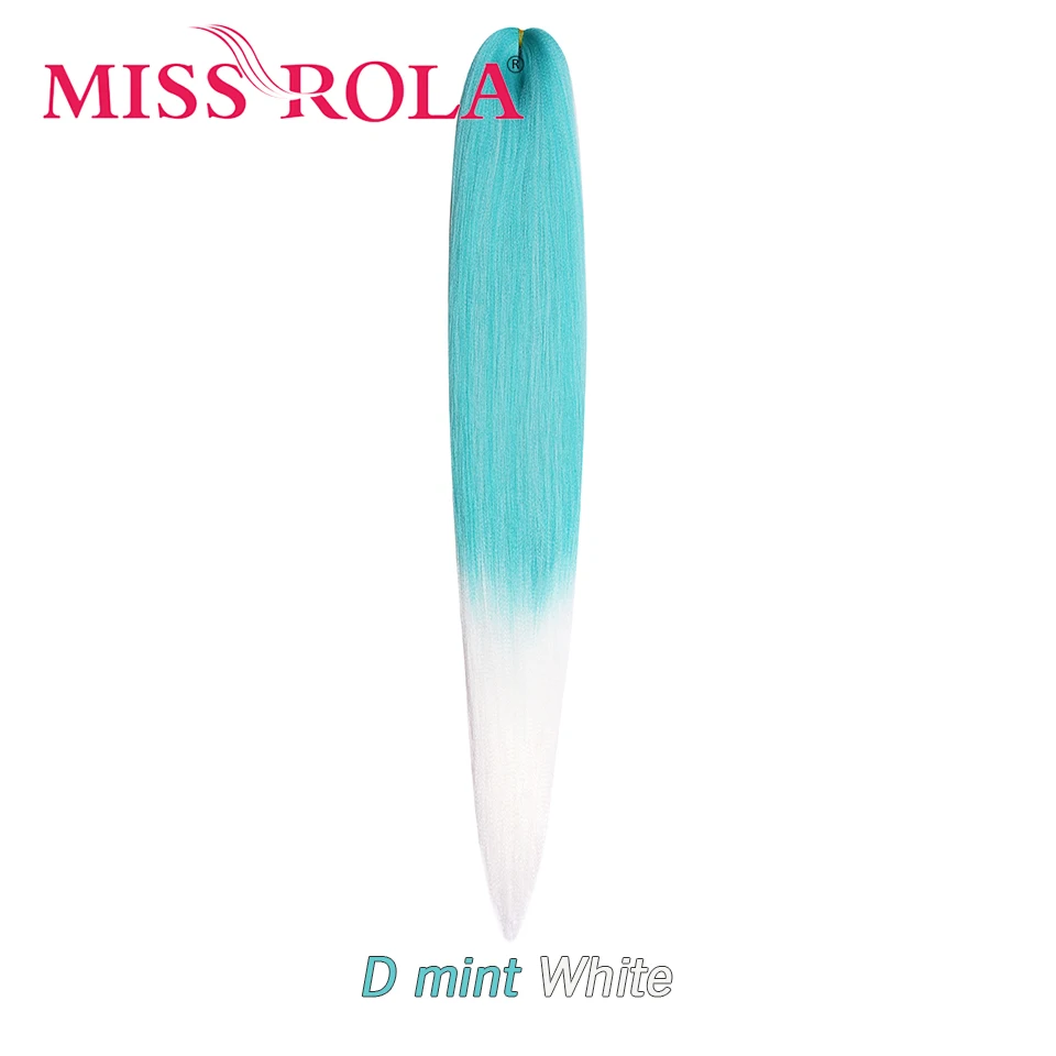 Miss Rola Synthetische 30 Inch 100g Kanekalon Haar Vlecht Yaki Recht Pre Uitgerekt Roze Groothandel Bulk Haarverlenging Jumbo Vlecht
