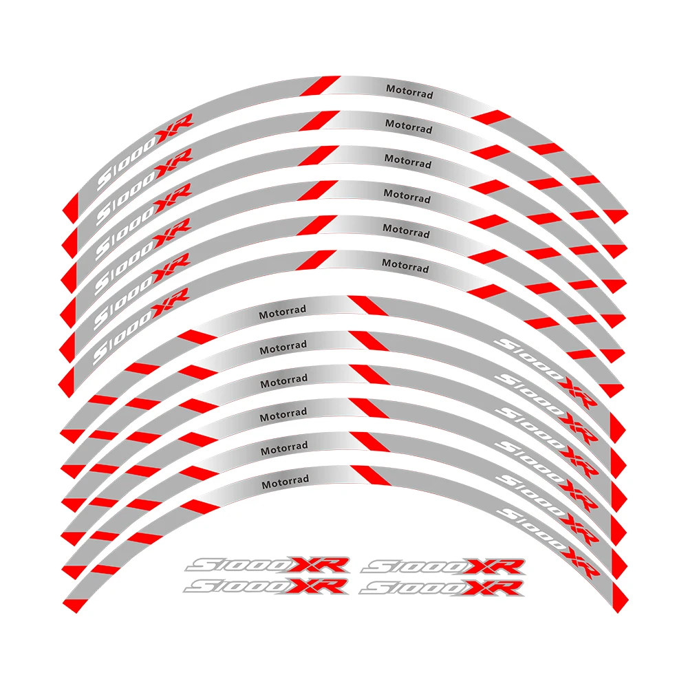 Motocykl przednie i tylne koła krawędź zewnętrzna obręcz naklejka pasek odblaskowy naklejki na koła do BMW S1000XR