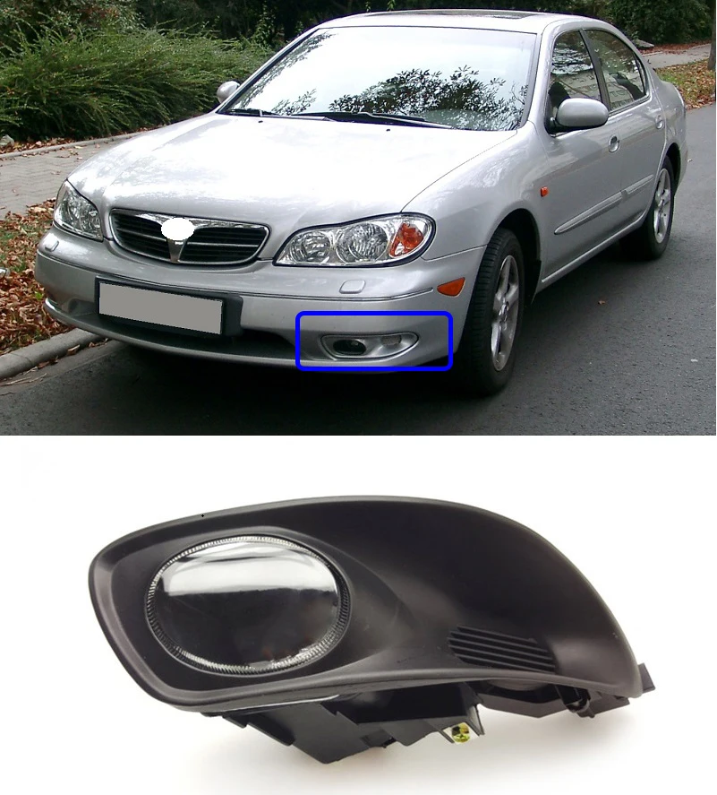 Lofty Richy For Nissan Cefiro Maxima A33 1998-2004 Front Bumper Fog Light DRL Driving Light Running Lamp Fog Lamp Foglight