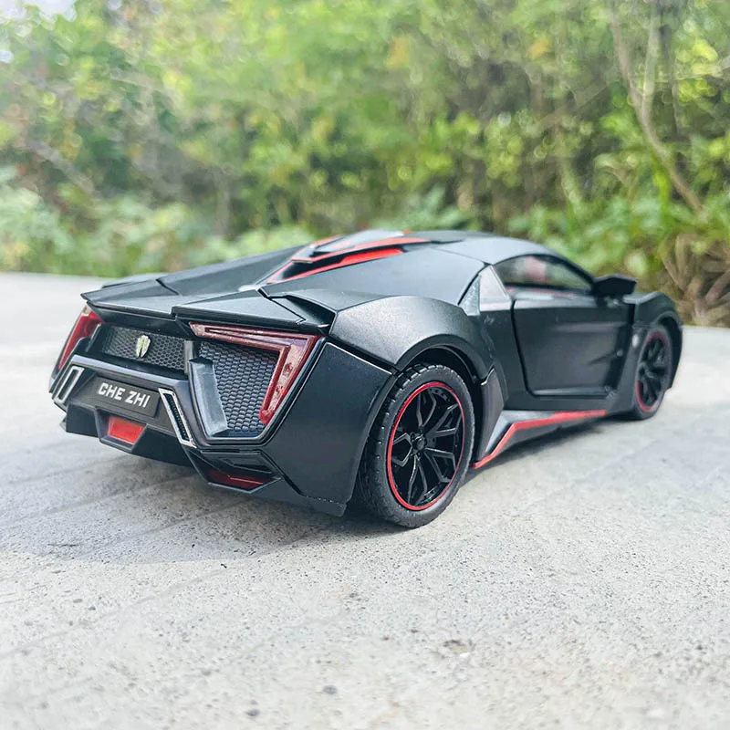 Che Zhi Lykan Hypersport Fast and Furious 7 1:24 Series simulation alloy car model crafts decoration collection toy gift