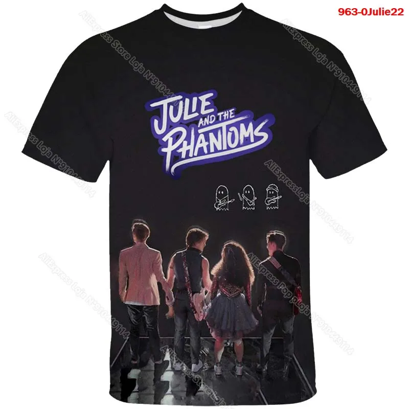 Julie and the Phantoms 3D Print T Shirt for Girls Boys Teens Summer Children T-shirts Tops Kids Streetwear Tee