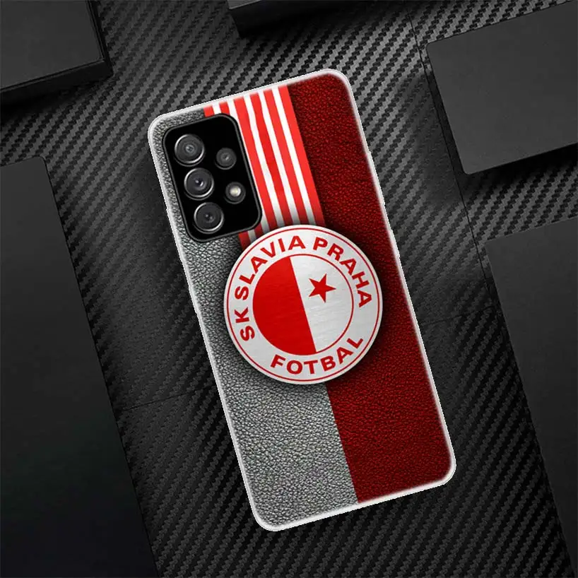 Sk Slavia Praha Czech Republic Phone Case For Samsung Galaxy A55 A54 A52 A53 A15 A14 A12 A13 A25 A24 A22 A23 A35 A34 A32 A33 A04