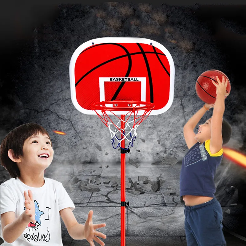 

Outdoor Children 63-165CM Basketball Stands Set Height Adjustable Basket Holder Hoop Goal Game Boy Kids Indoor Toy Accessories