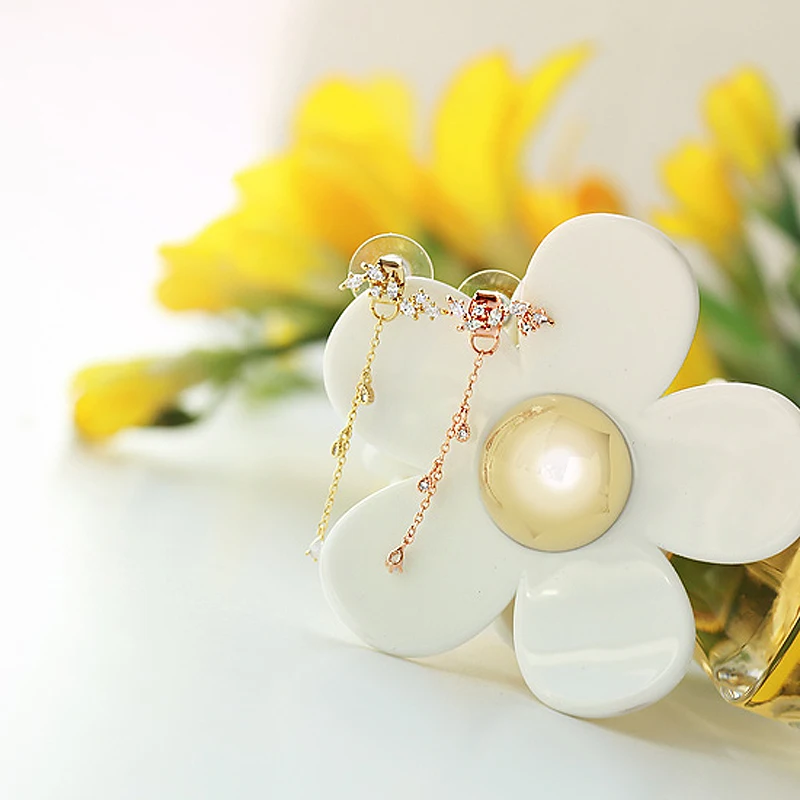 Pendientes de hojas de plata de ley 925 para mujer y niña, joyería coreana con estilo, regalo, novedad