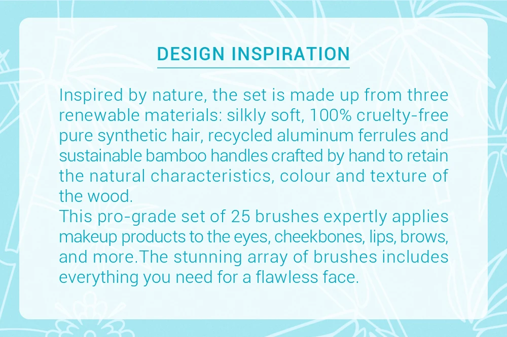 Jessup Professional Makeup Brushes Set Foundation Powder Eyeshadow Liner Blending Brush Make Up Tools Kit Bamboo Synthetic Hair