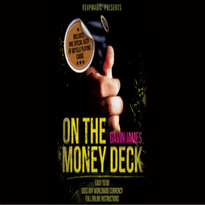 On the Money (Gimmick and Online Instructions) by Gavin James Illusions Close up Magic Street Magic Props Magician Cards Funny