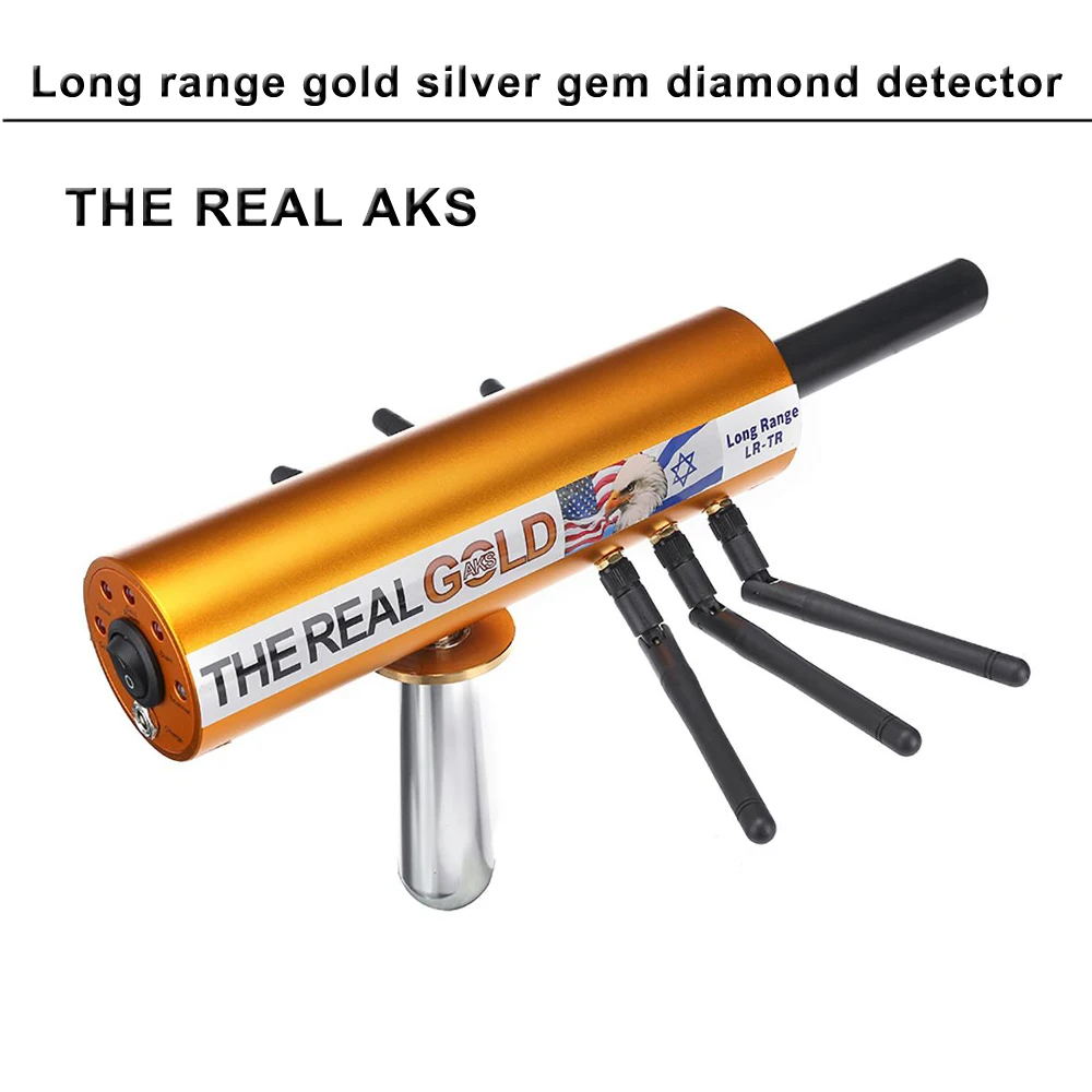 metal detector 6 Antennas Real Gold AKS Long Range Gold Detector with Carry Case for Gold Silver Gem Diamond Hunter Treasure Kit