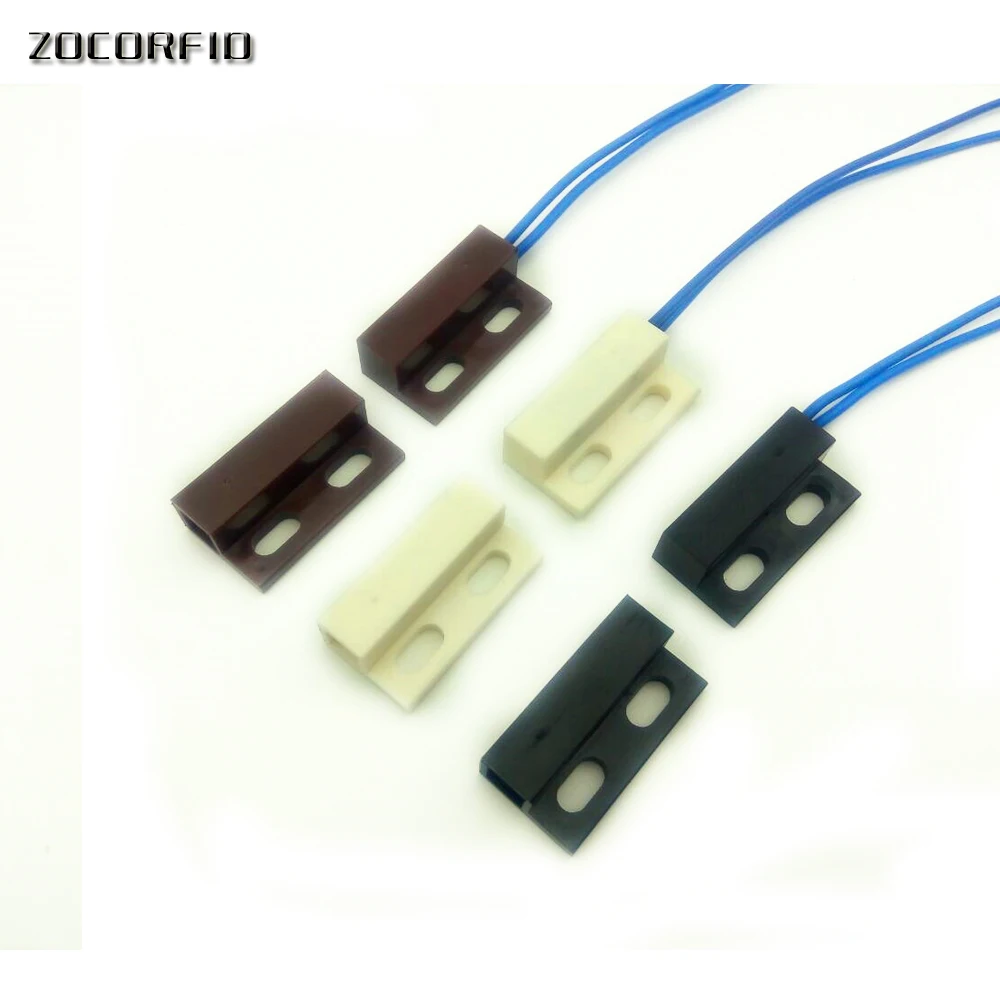 AC110-220V 2A NO ou NC tipo Reed Switch sensor Módulo Sensor Magnético Para Porta Janela Contatos alarme/luz