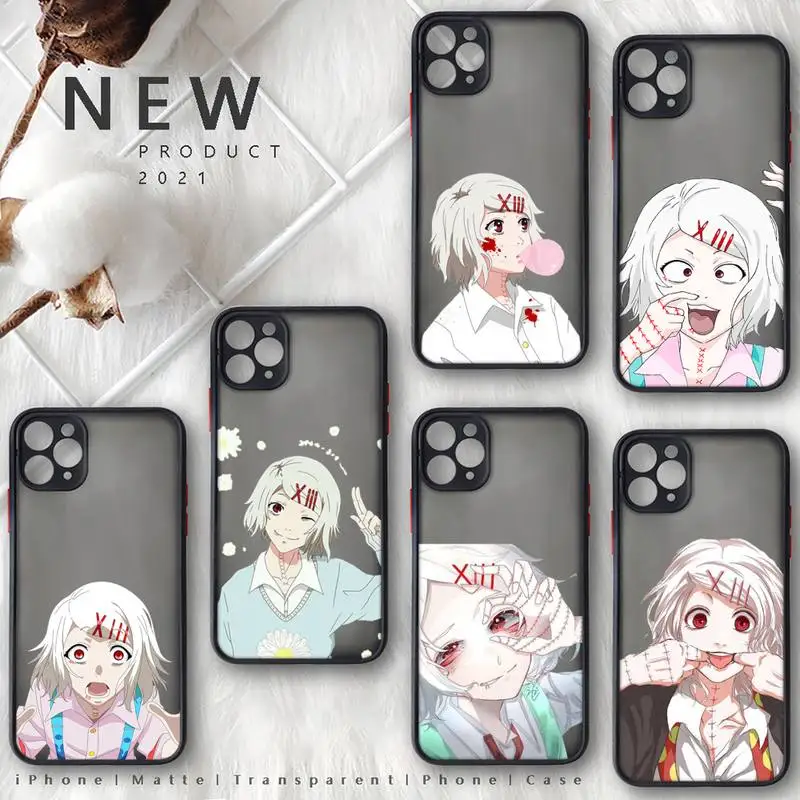 Juzo Suzuya Tokyo Ghouls Phone Case For iphone 12 11 8 7 plus mini x xs xr pro max matte transparent cover