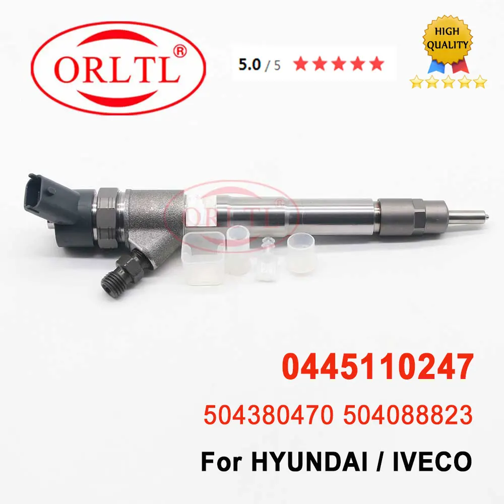 

0 445 110 247 Diesel Engine Injector 0445110247 CR Fuel Injection Nozzle Assy 0986435163 for HYUNDAI IVECO 504380470 504088823