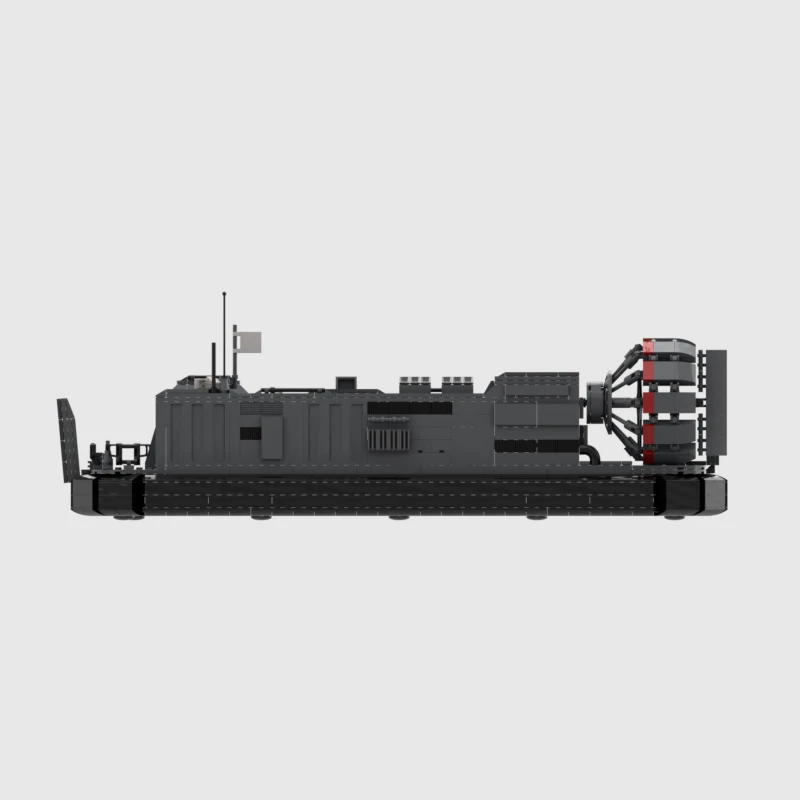 Hovercraft Landing MOC Building Blocks Military Series The Landing Craft Model Technology Bricks Vehicle Toys Display Xmas Gift