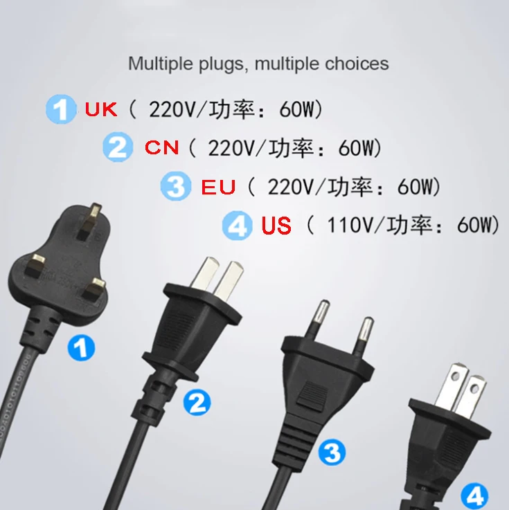 220V 110V 60WNew อุณหภูมิปรับไฟฟ้าเชื่อมโลหะบัดกรี Rework Station ความร้อนดินสอ 5pcs เคล็ดลับซ่อมเครื่องมือ