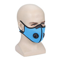 PM2.5 Masks Unisex Cotton Breath Valve PM2.5 Mouth Mask Anti-Dust Anti Pollution Mask Cloth Activated carbon filter respirator