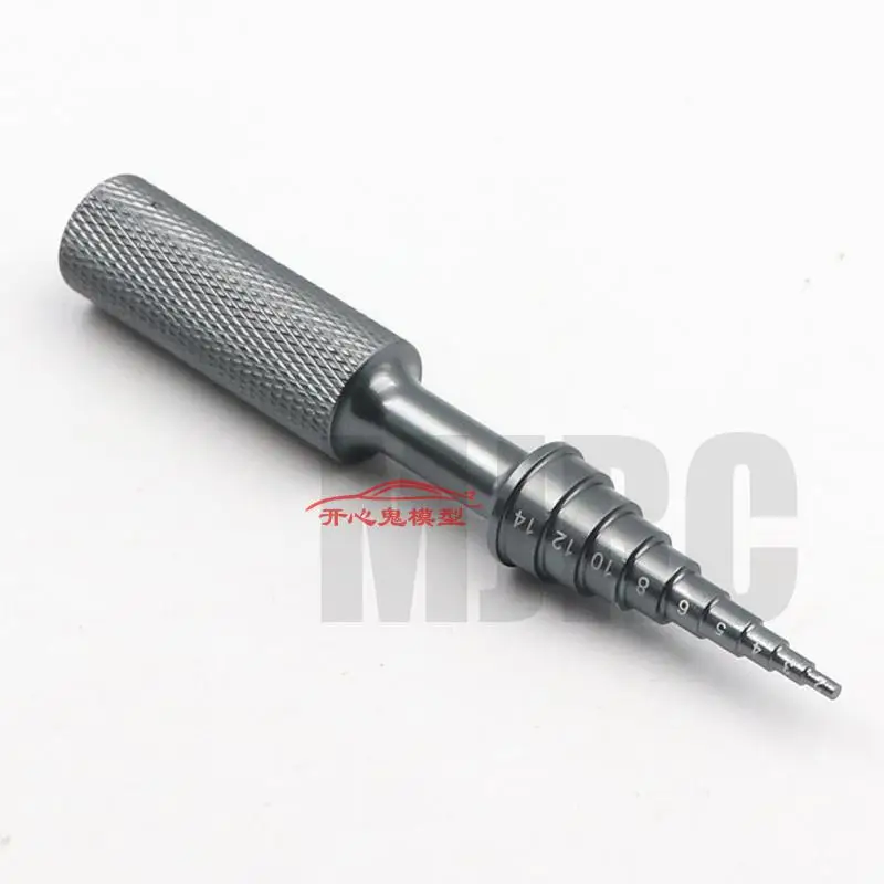 Full Metal Bearing Removal Tool For Model Car, Model Ship Helicopter Non-slip Handle Bearing Screwdriver 2-14mm