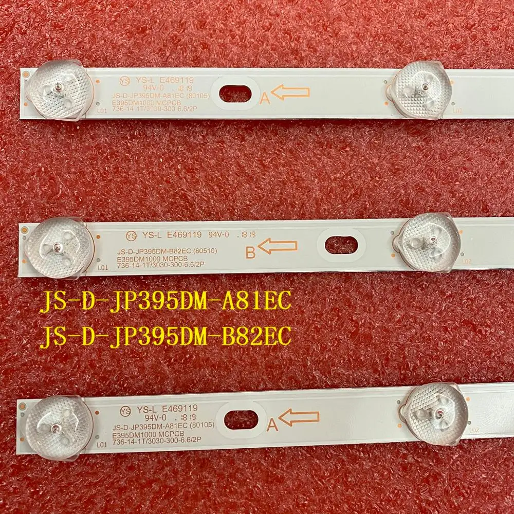 3pcs/set LED backlight for starwind sw-led40BA201 D40-M30 40BF400 JS-D-JP395DM-A81EC B82EC (80105) E395DM1000 MCPCB