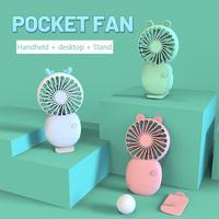 Mini Fan Portable for Fan Handheld Usb Rechargeable Fan Desktop Mobile Phone Bracket Fan Cooler Outdoor Travel Hand Fan Summer