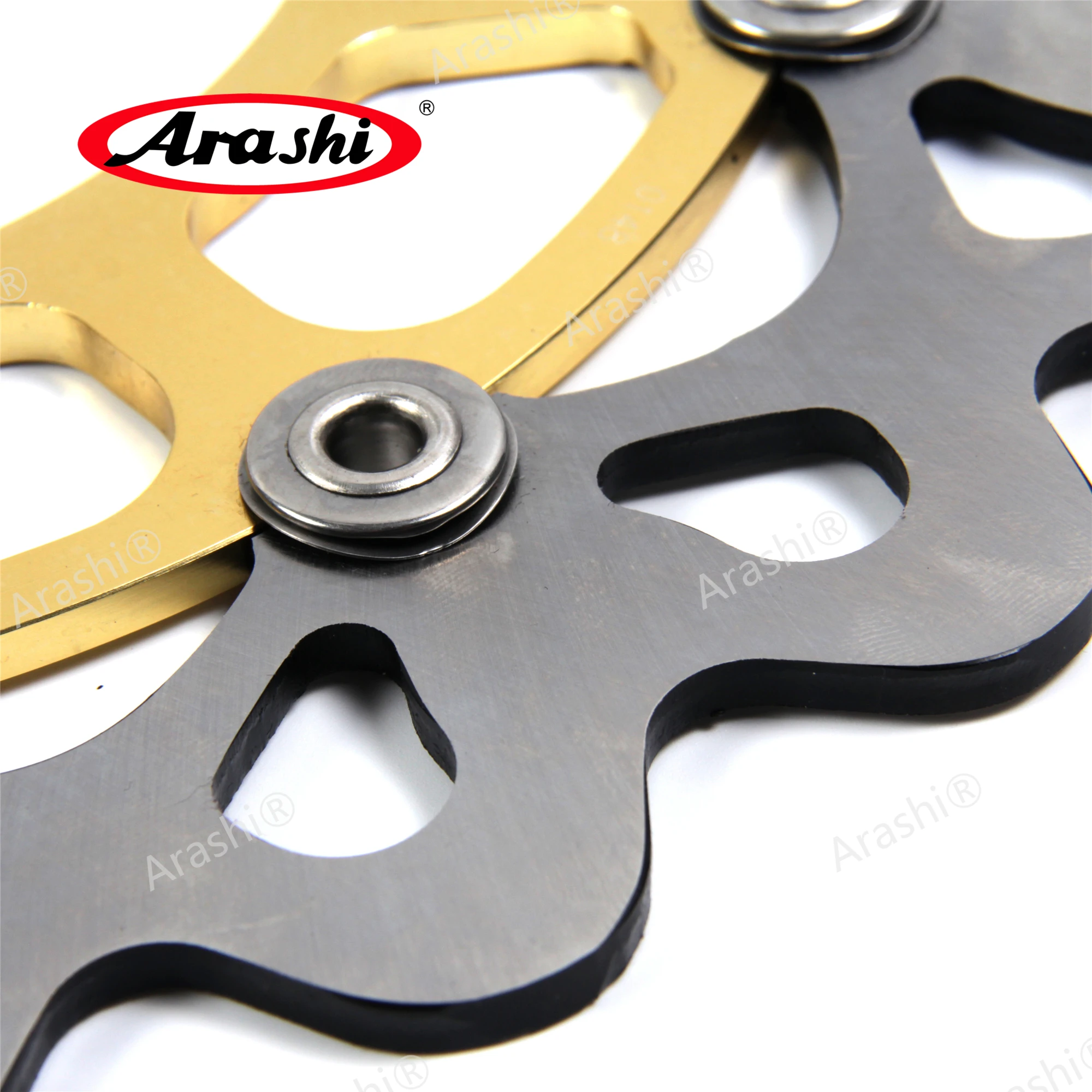 Arashi 1 Set Brake Disc Pads For YAMAHA FZ1 FAZER 1000 2006-2012 / ABS 2008-2012 CNC Full Floating Front Rear Brake Disk Rotors - view 2