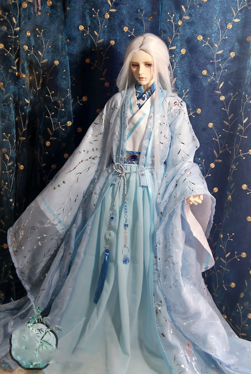1/4 1/3 BJD Clothes Accessories Chinese Ancient Costume Hanfu Dress Warrior Outfit For BJD/SD ID72 Strong Uncle 80cm Doll A0699