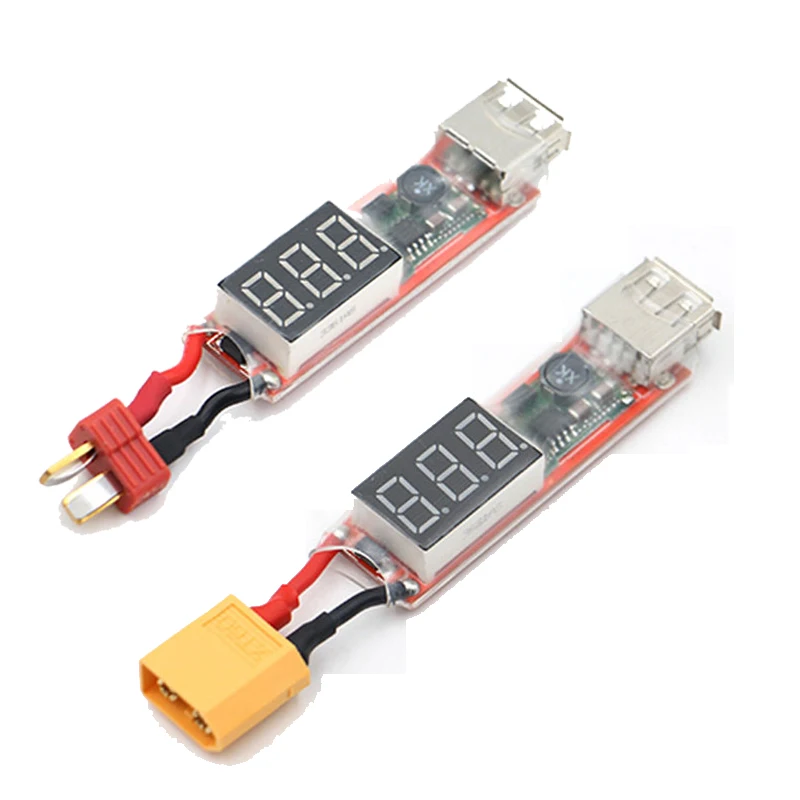 

XT60 / T Plug 2S-6S Lipo Battery To USB 5V 2A Charger Converter Adapter FPV for Phone PC