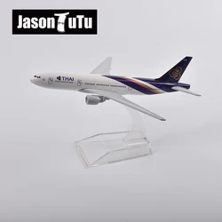 JASON TUTU 16cm Air Thai Boeing 777 Airplane Model Plane Model Aircraft Diecast Metal 1/400 Scale Planes Factory Dropshipping