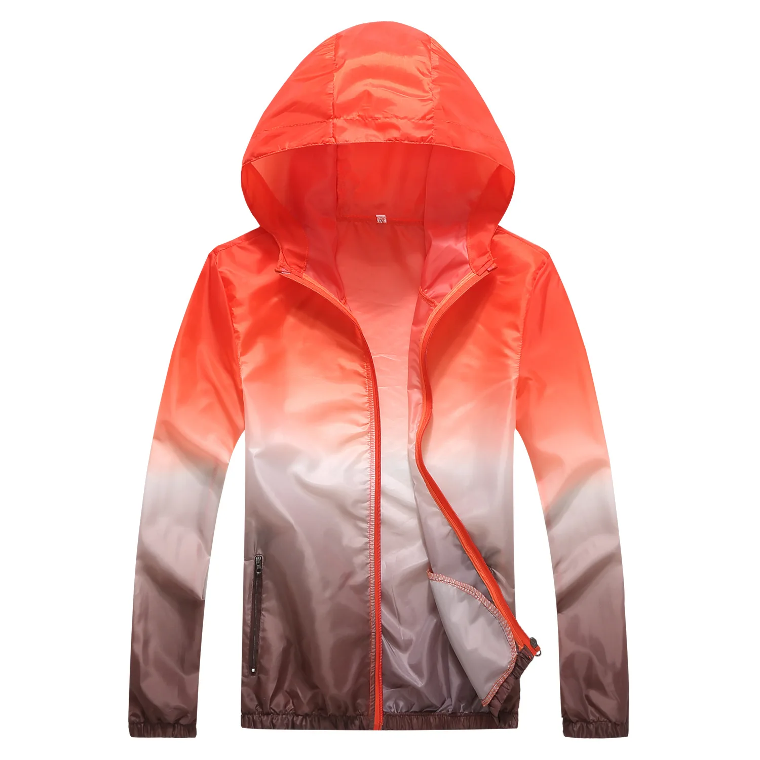 Lightweight SkinThin Outdoor Sports Jacket Hooded Polyester Waterproof Running Jacket Summer UV-Resistant Hiking Cycling Jacket