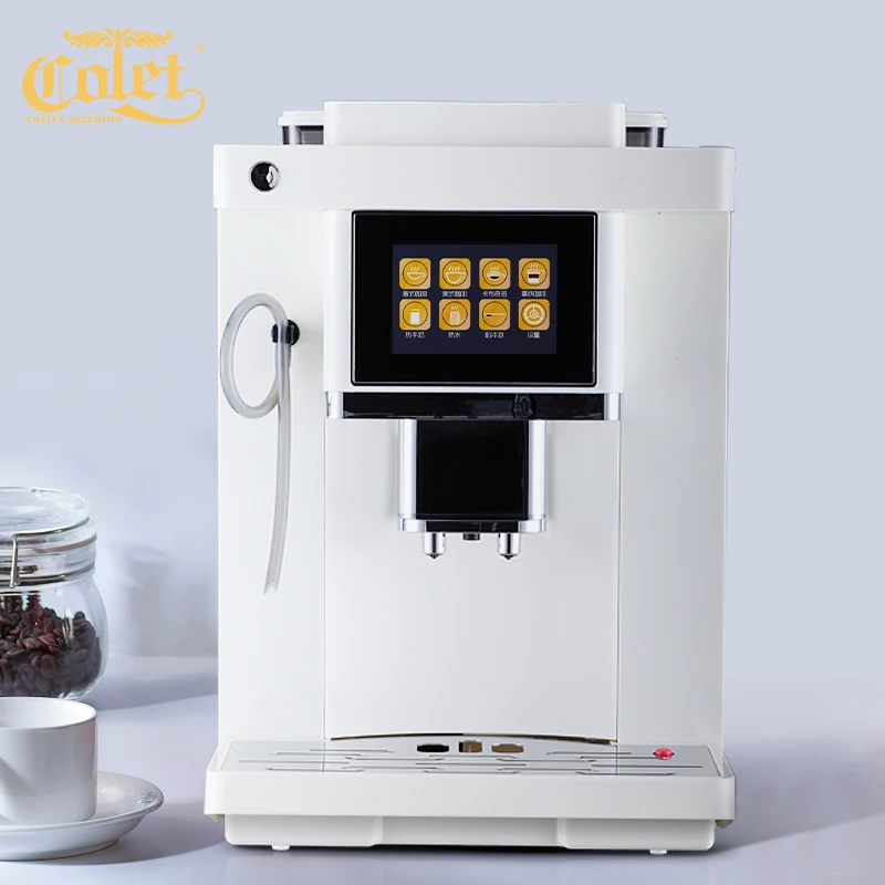 1300W 19Bar Fully automatic coffee machine Touch screen intelligent Fancy coffee machine Italian grinder coffee machine