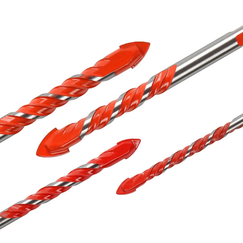 Set di punte per trapano a triangolo in ceramica da 10 pezzi Set di punte per trapano a spirale triangolare s per piastrelle in ceramica in acciaio sottile marmo di vetro in cemento
