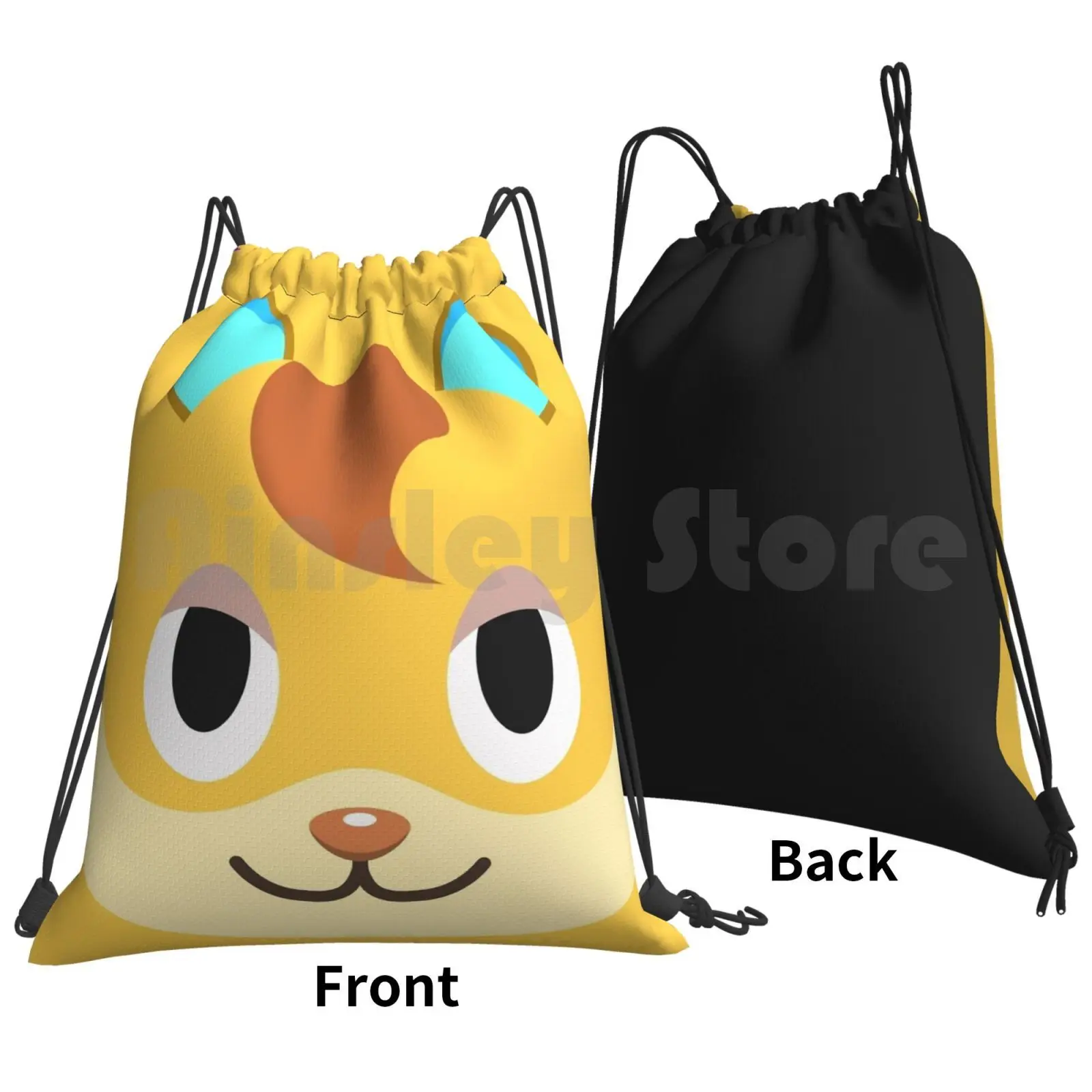 Hamlet-Animal New Horizon Backpack Drawstring Bag Riding Climbing Gym Bag  Hamlet Acnh Animal Animal New Horizon Animal New