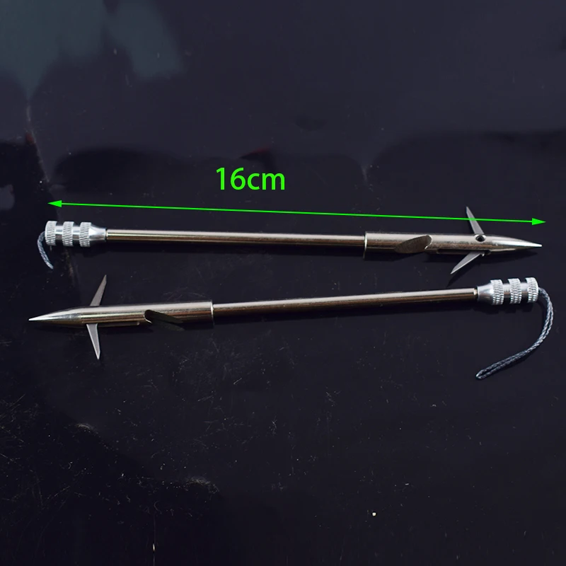 NEW 3pcs Fishing Tools Stainless Steel Broadleaf Arrowhead Slingshot Throwing Darts Hunting Shooting Fishing Slingshot Fishing