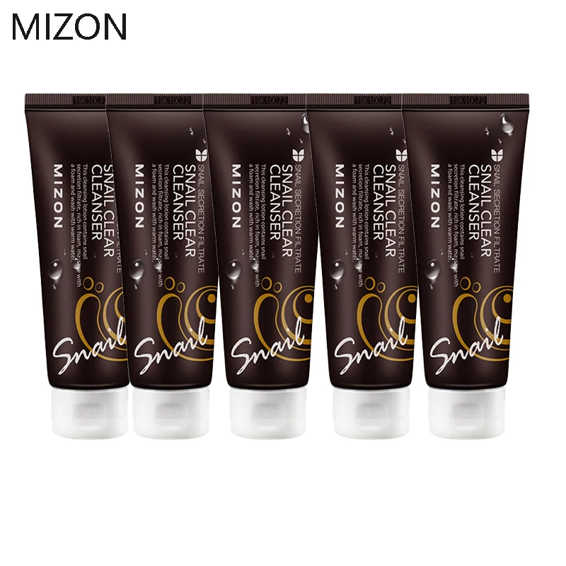 MIZON Snail Clear Cleanser 60m Black Head Remove Oil-control Deep Cleansing Foam Shrink Pores Wash Korea Cosmetics