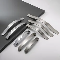 Handles Drawer Cabinet Furniture Kitchen Handles for Cabinet Knob Door Drawer Furniture Kitchen Knob Silver Simplicity Hardware