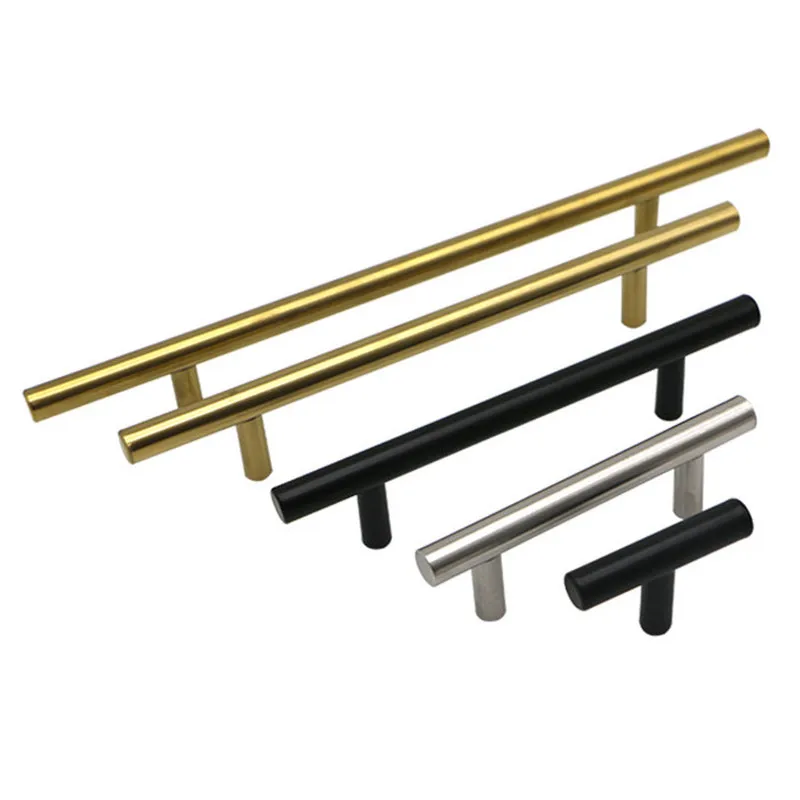 

Kitchen Door T Bar Pull Straight Handle Knobs Cabinet Pull Diameter 10mm Stainless Steel Handles Furniture Hardware