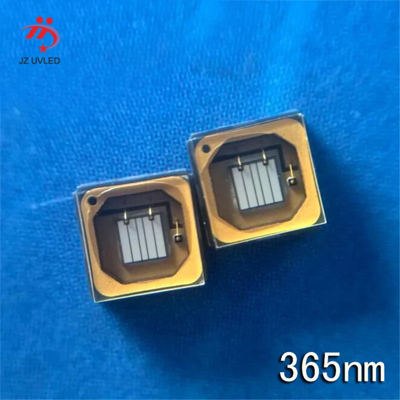 

10 Pcs Of UV LED 365nm SVC CUN6GF1A Beads For UV Gel Curing Fluorescence Detection Planar Quartz Package 115° Illumination