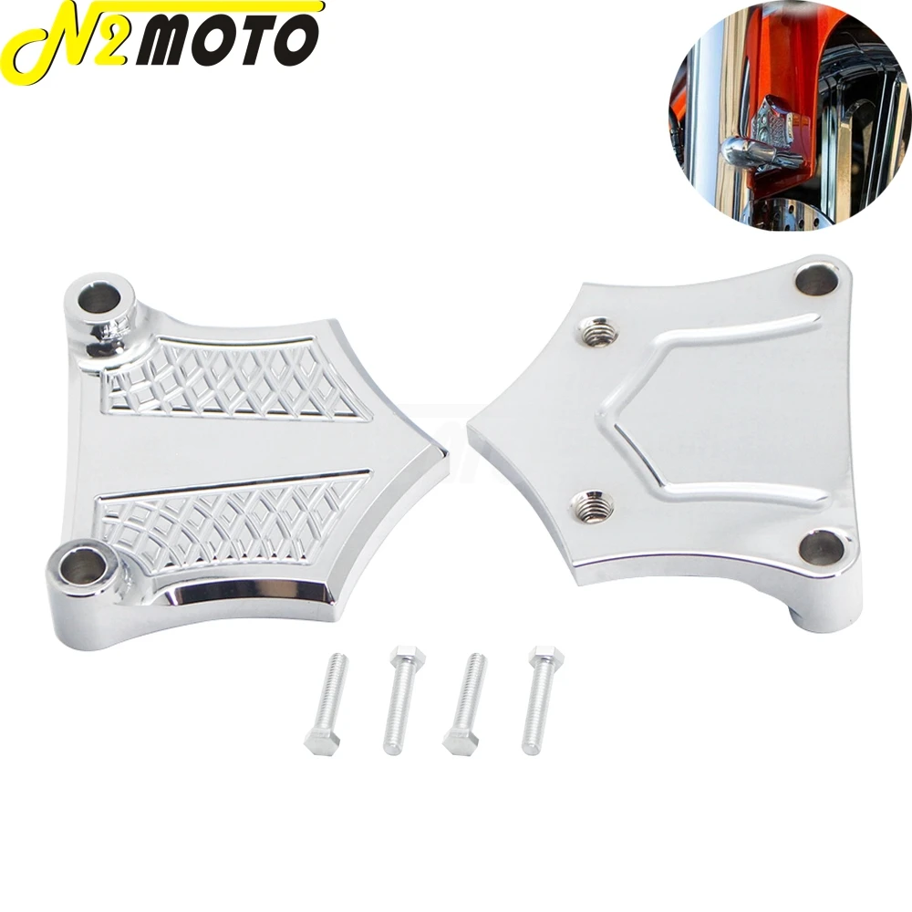 

0.75"/3/4" Motorbike Mudguard Spacer Gasket Aluminum Front Fender Bracket w/ Mounting Bolt For Harley Lowers Touring Fender 30"