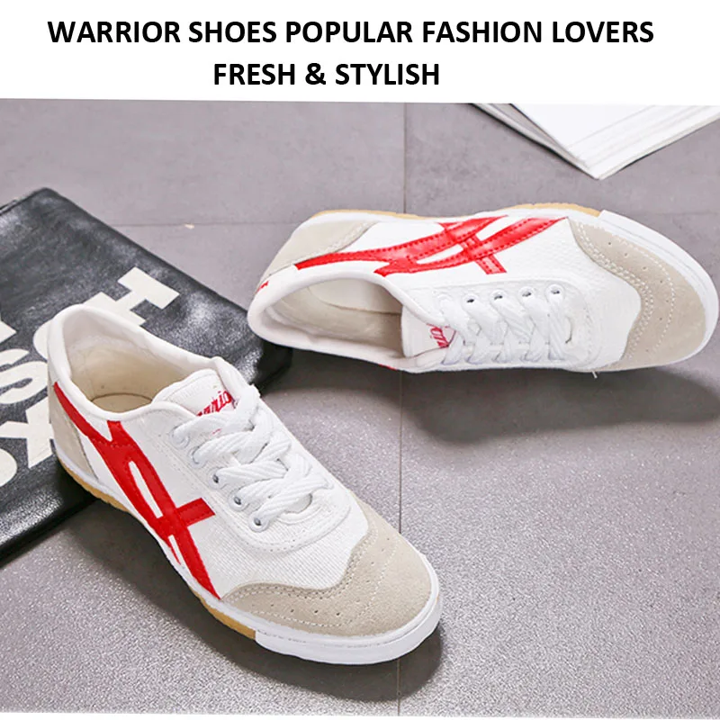 Chinese Classic Warrior Shoes Flat Canvas Unisex Slippers Soft Rubber Breathable Sports Shoes Parkour Training Footwear Sneakers