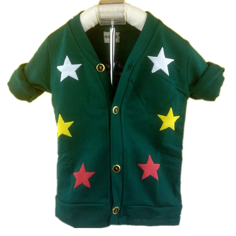 Popular Baby boy Cute star Long sleeve cardigan coat YF064