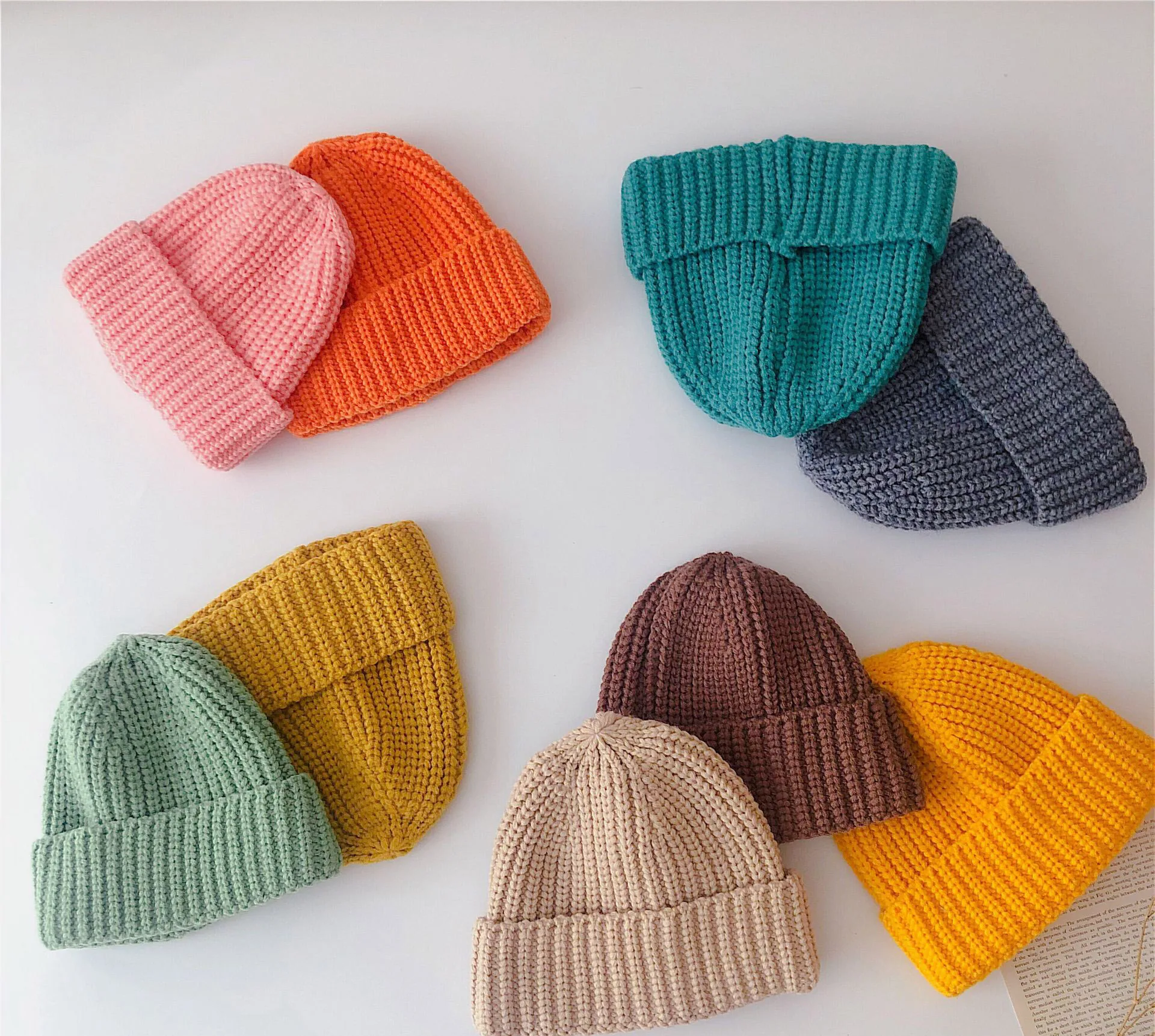 Warm Baby Winter Hats for Kids Children Knitted Baby Boy Cap Kids Baby Girls Hat Casquette Baby Bonnet Wholesale Cute Fashion