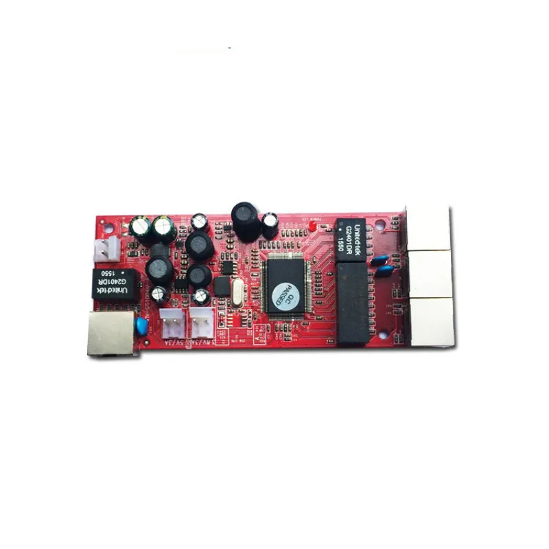 OEM/ODM 10/100/1000Mbps 4 Ports PCBA  Ethernet Switch PCB /Network Switch module poe switch  ethernet switch