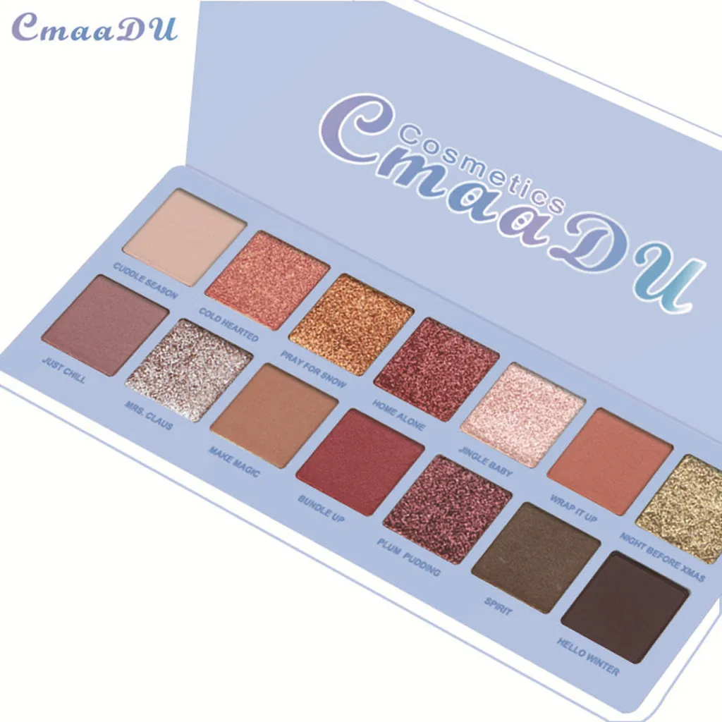 14 Color Matte Eye Shadow Palette Smoky Glitter Waterproof Long-lasting Make Up Pigment Makeup Nude Shining Eyeshadow Pallete