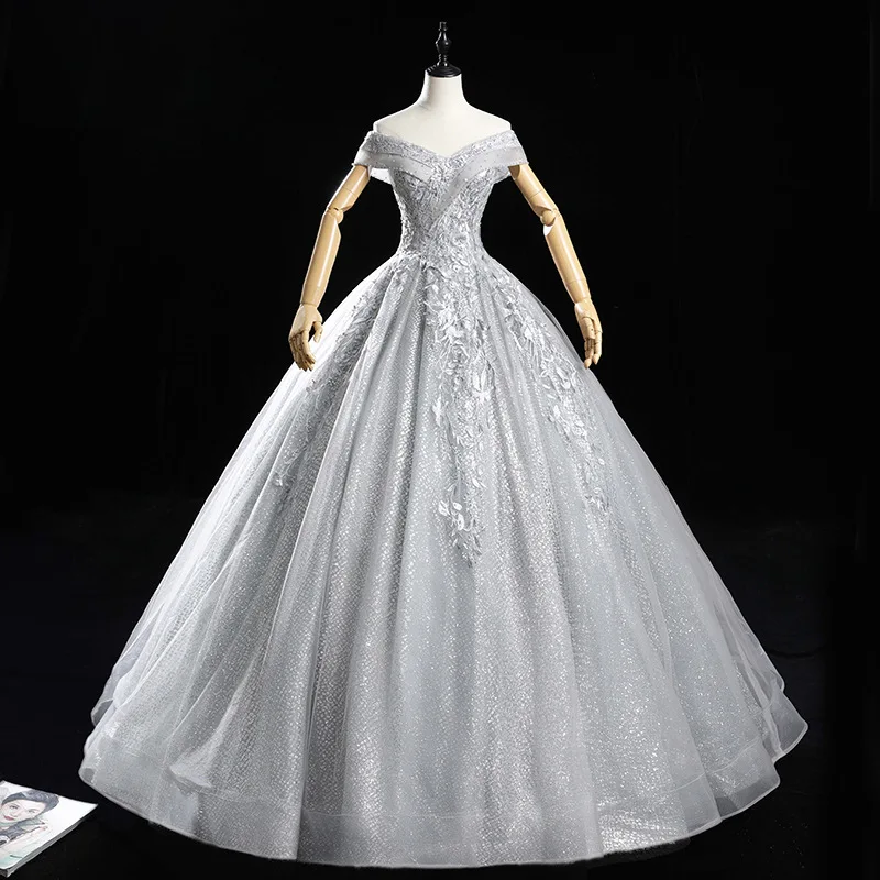 Quinceanera – robe de bal Vintage en paillettes, col en v, haut de gamme, Sexy, de luxe, nouvelle collection 2021