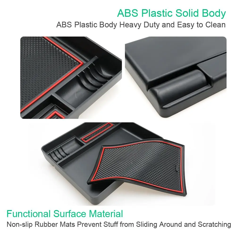 LFOTPP Car Armrest Central Storage Box for Hyundai Tucson 2015-2020 Car Handrail Storage Box Auto Interior Tucson Accessories