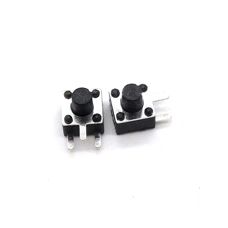 50PCS/LOT 4.5x4.5mm Momentary Tact Switch Push Button Switch 3PIN Micro Switch For TV/home use Button 4.5*4.5*3.8/4.3/5/6/7/8MM