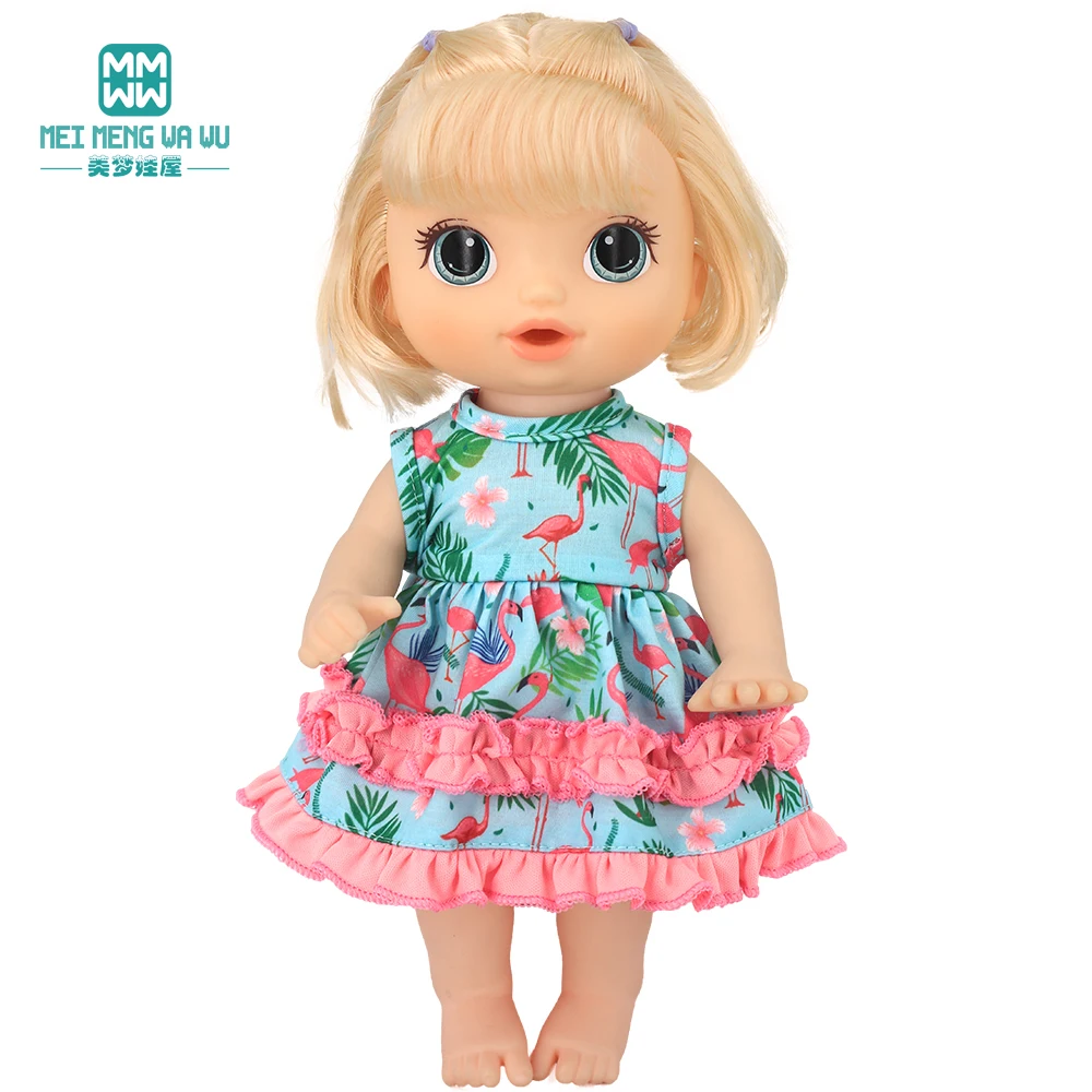 NEW Doll clothes Fashion dresses, swimsuits, tableware for 12 Inch 30CM Toys Crawling Doll accessories