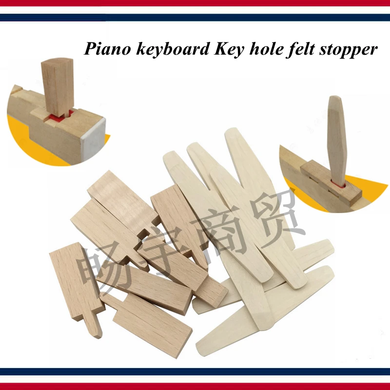 Alat Penyetel Piano Aksesori Keyboard Piano Lubang Kunci Felt Stopper Steker Kayu Steker Lubang Pantai Di Lubang Pin Depan Bagian Piano