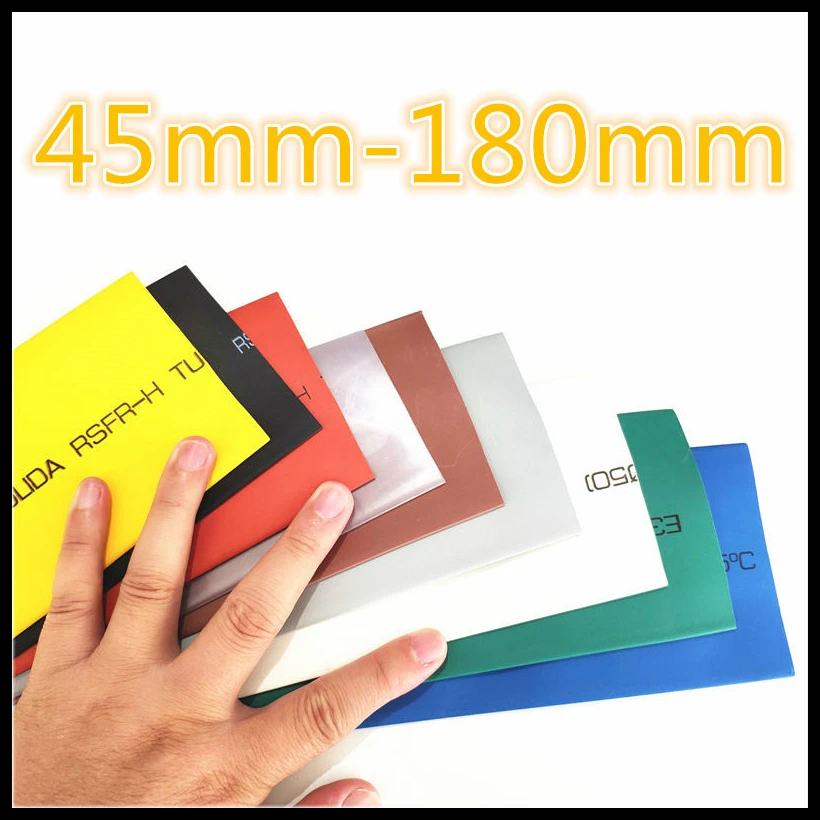 

1meter 2:1 9 Colors 45mm 50mm 60mm 70mm 80mm 90mm 100mm 120mm 150mm 180mm Heat Shrink Heatshrink Tubing Tube Wire Dropshipping