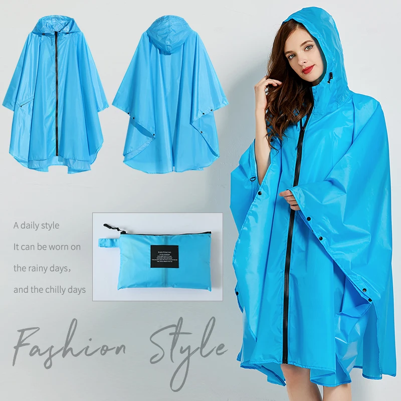 

Big Size Women Breathable Raincoat Lightweight Rain Coat Poncho Ladies Waterproof Cloak Raincoats Adults Windproof Rainwear