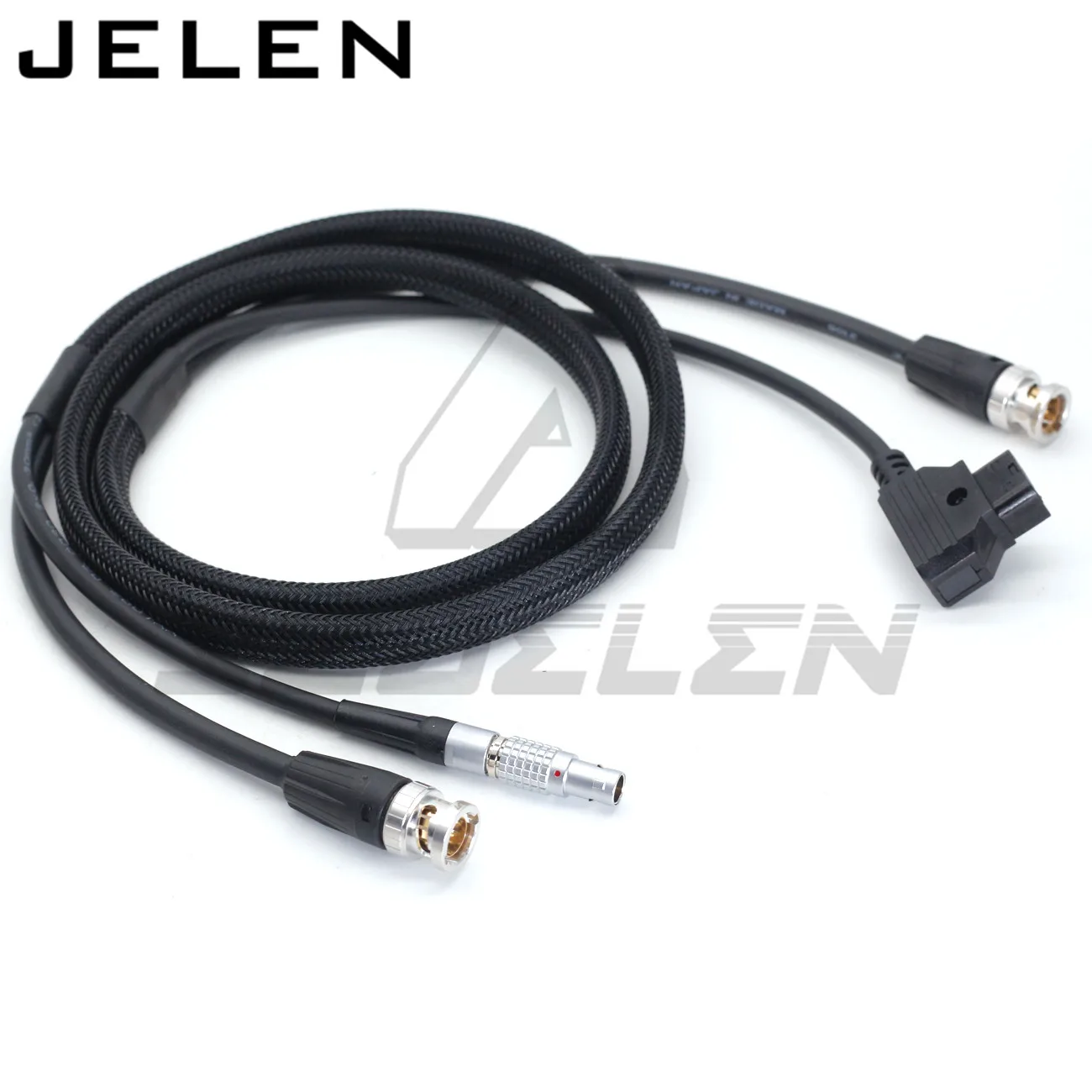 D-Tap to 0B 2pin Cable for Teradek Bolt Pro 1000/3000ft power cable and SDI camera monitor SDI line, BNC plug to BNC plug